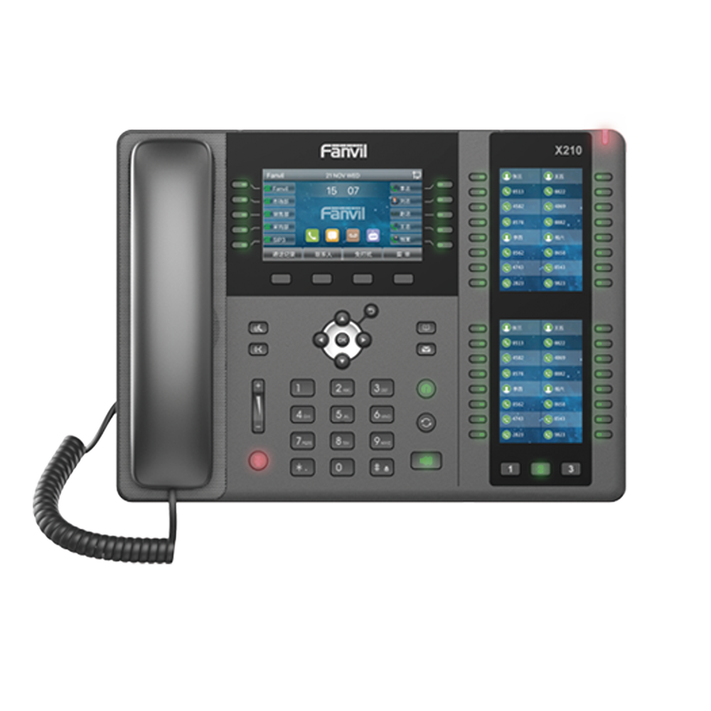 Teléfono empresarial IP hasta 20 lineas SIP, 106 botones DSS, con Bluetooth integrado para diademas, puertos Gigabit, soporta recepción video, PoE - Imagen 3